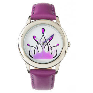 TMH COLLECTION - Pretty Purple Ribbon Watch Girls