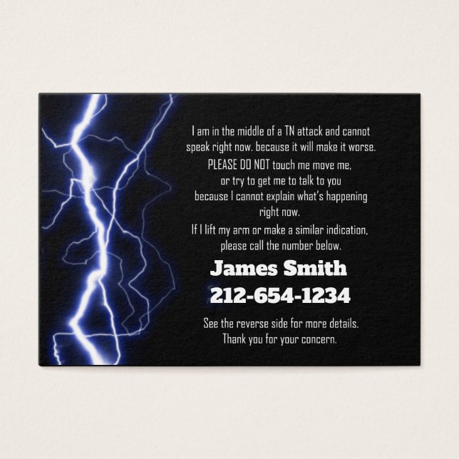 TN Attack Emergency Contact (Front)