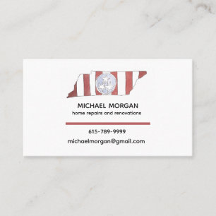 TN state flag business cards