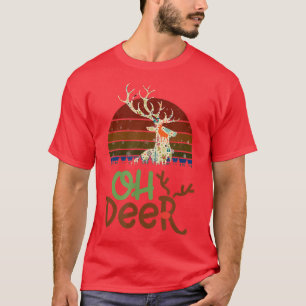 TNL Merry Christmas, Santa Claus, Reindeer Oh Dee T-Shirt