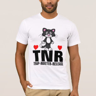 TNR CAT TRAP NUETER RELEASE T-SHIRTS