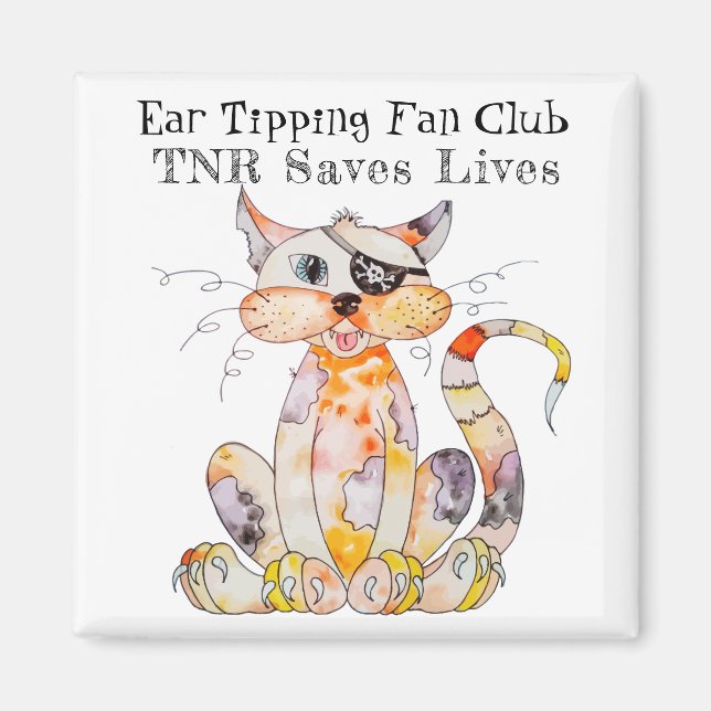 TNR Trap, Neuter, Return Saves Lives Stickers Magnet (Front)