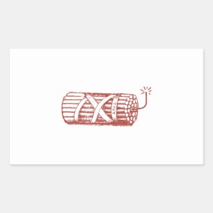 TNT RECTANGULAR STICKER