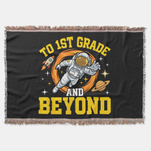 to 1st Grade and Beyond Astronaut Student Throw Blanket