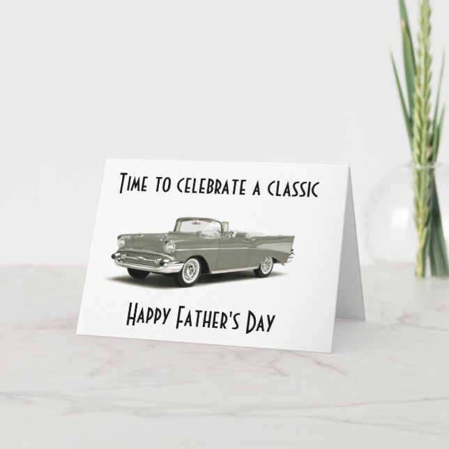 ***TO A CLASSIC MAN*** ON ***FATHER'S DAY*** CARD (Front)