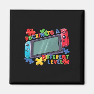 To A Different Level Gamer 2024 Video Game Autism  Magnet