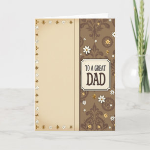 To A Great Dad Starburst Card