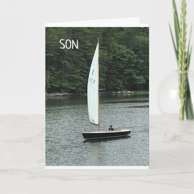 TO A GREAT SON ON BIRTHDAY! CARD (Front)