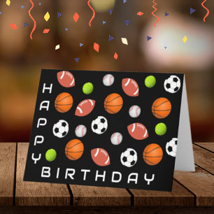 To a huge sports fan! Happy Birthday  Card