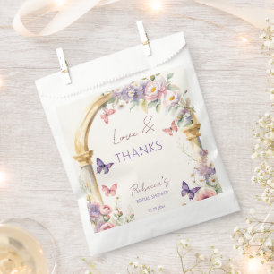 To a lifetime of butterflies spring bridal shower favour bag