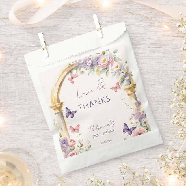To a lifetime of butterflies spring bridal shower favour bag (Clipped)