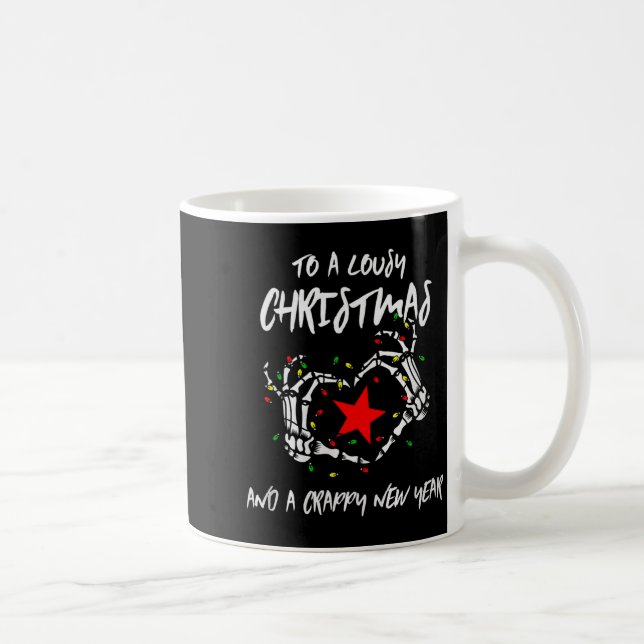 To A Lousy Christmas And A Crappy New Year (anti X Coffee Mug (Right)