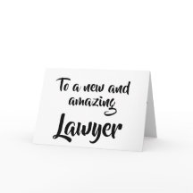To a new and amazing Lawyer graduation card