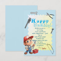 To a Plumber