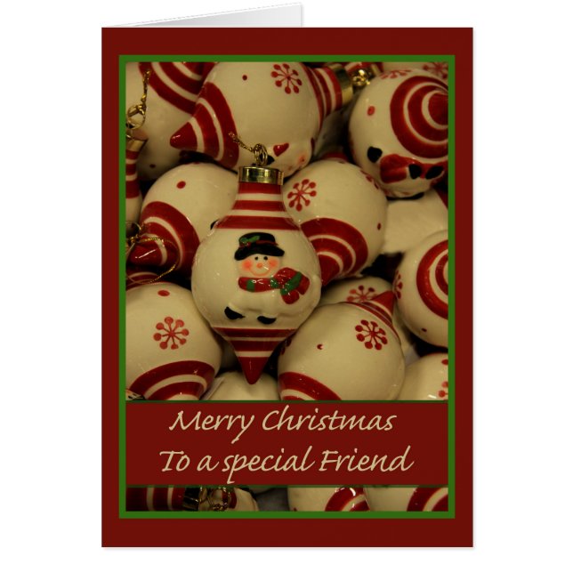 To a Special Friend Merry Christmas card (Front)