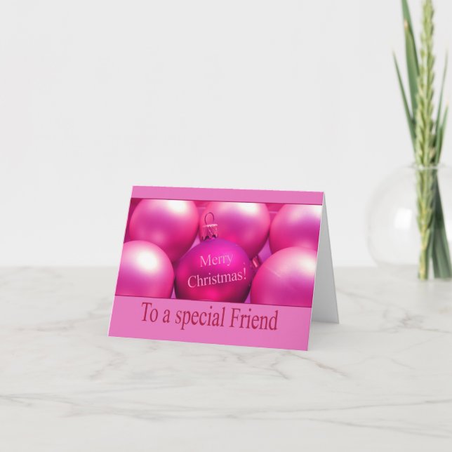 To a Special Friend Merry Christmas card (Front)