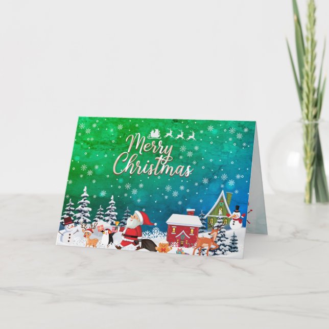 To a Special Granddaughter Merry Christmas Card (Front)