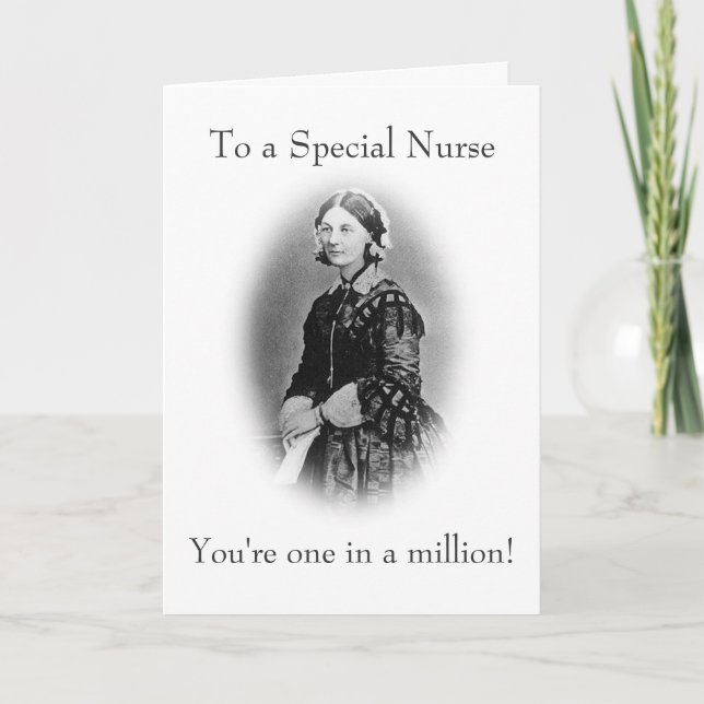To a Special Nurse-Florence Nightingale Thank You Card (Front)