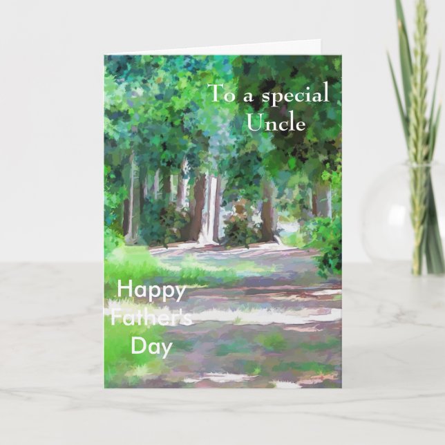 To a Special Uncle Card (Front)