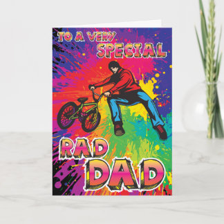 To a Very Special "RAD DAD" - BMX Greeting Card