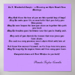 To a Wonderful Couple Poster<br><div class="desc">The perfect gift for that special bride and groom.  Another of the poems in our Pamela Taylor-Comella collection.  Ms. Taylor-Comella (really your shopkeeper) has written custom poetry for Batelelyon Enterprises, as well as a novel,  "The Tales, " available through Amazon.com,  PublishAmerica.com,  and the website of Books-a-Million.</div>