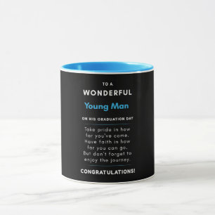 To A Wonderful Young Man On His Graduation Day Mug