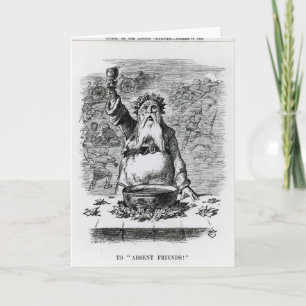 To Absent Friends! Holiday Card