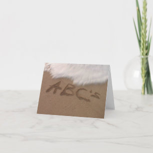 To Achieve Your Dreams Remember your ABCs Card