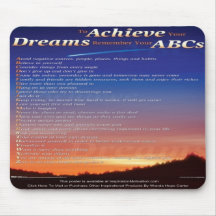 To Achieve Your Dreams...(shooting star) mousepad