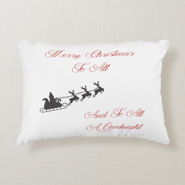To All A Goodnight Decorative Cushion (Front)