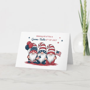 To All of You Fourth of July Cute Gnomes Card