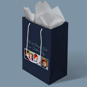To an Amazing Dad on Father’s Day Photo Medium Gift Bag