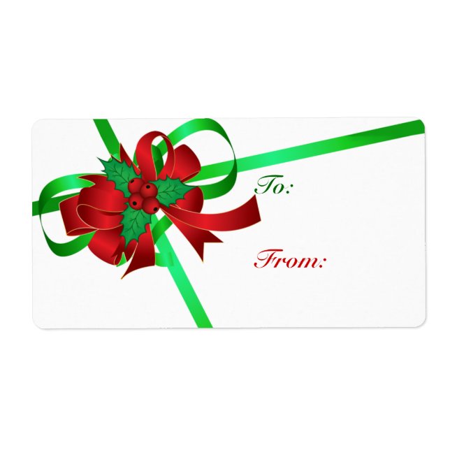 To And From Christmas Gift Tags (Front)