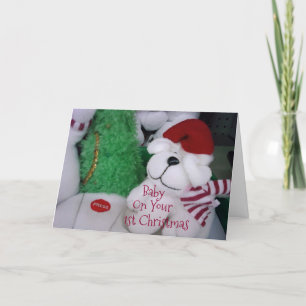 TO BABY ON "YOUR FIRST CHRISTMAS" HOLIDAY CARD