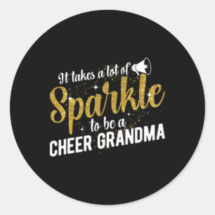 To Be A Cheer Grandma Of A Cheerleader Grandmother Classic Round Sticker