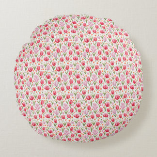 To Be A Flower, You Must Endure The Rain Round Cushion