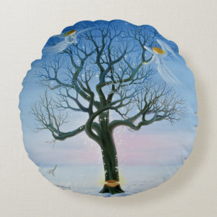 To Be Born Again 2000 Round Cushion