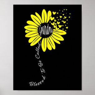 To Be Called Grandma Mothers Day Sunflower Family Poster