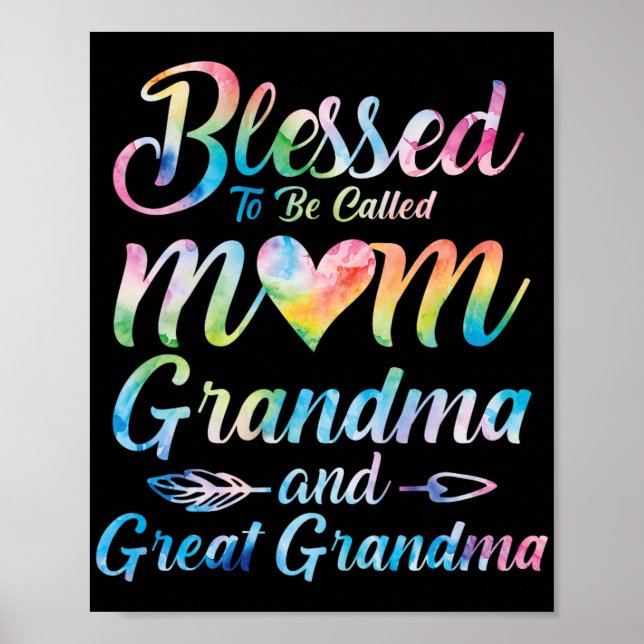 To Be Called Mum Grandma Great Grandma Mother's Da Poster (Front)
