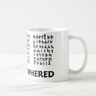 To Be Deciphered (Jules Verne Runic Cryptogram) Coffee Mug