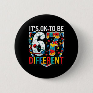 to Be Different 67 Autism Awareness Six Seven Boys 6 Cm Round Badge