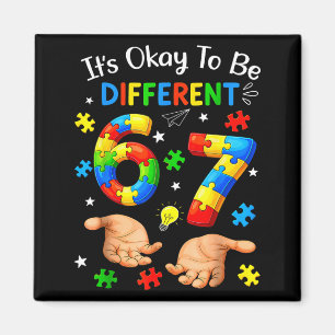 to Be Different 67 Hand Signs Autism Awareness Kid Magnet
