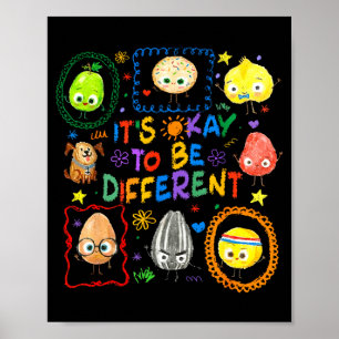To be different autism awareness autistic puzzle poster