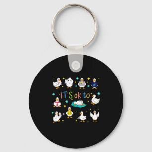 To be different autism goose special education key ring