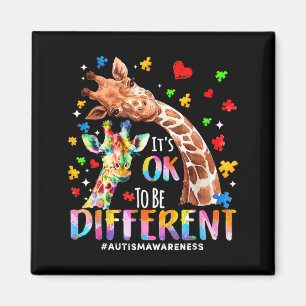 To be different autism mom mama cute giraff autism magnet