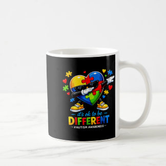 To be different dabbing autism awareness boy girl coffee mug