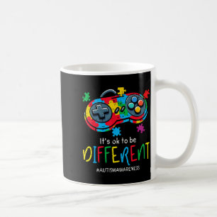 To be different gaming controller autism men boy coffee mug