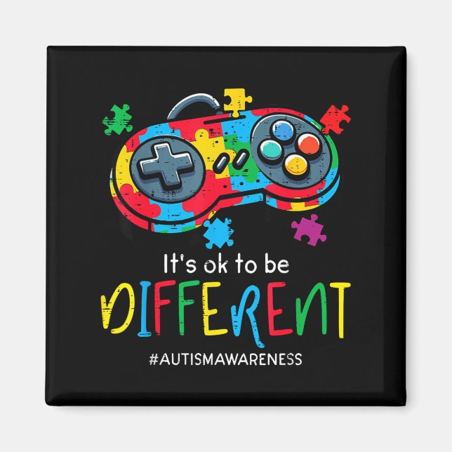To be different gaming controller autism men boy magnet (Front)