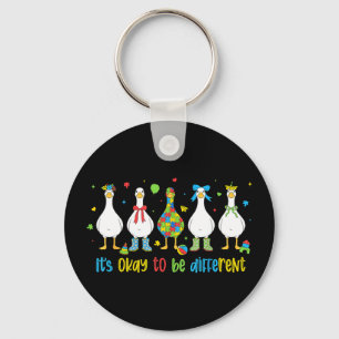 To be different silly goose autism specialTo be di Key Ring