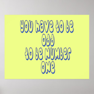 To be Number One Poster